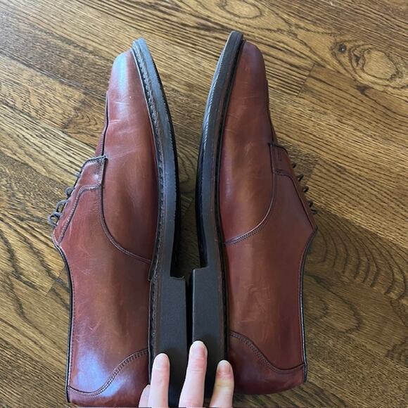 Allen Edmonds Ashby Split Toe Derby Dress Shoes Mens 15D Brown 1628 Rubber Sole - Picture 3 of 7